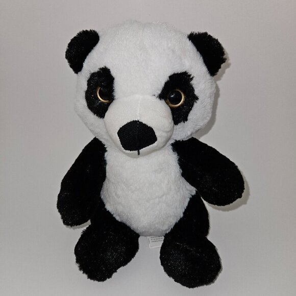 A&A Global 2020 Panda Bear Plush 10" Stuffed Animal Toy Black White - Picture 1 of 8
